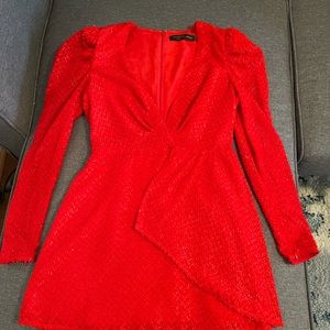 Red dress it’s from revolve